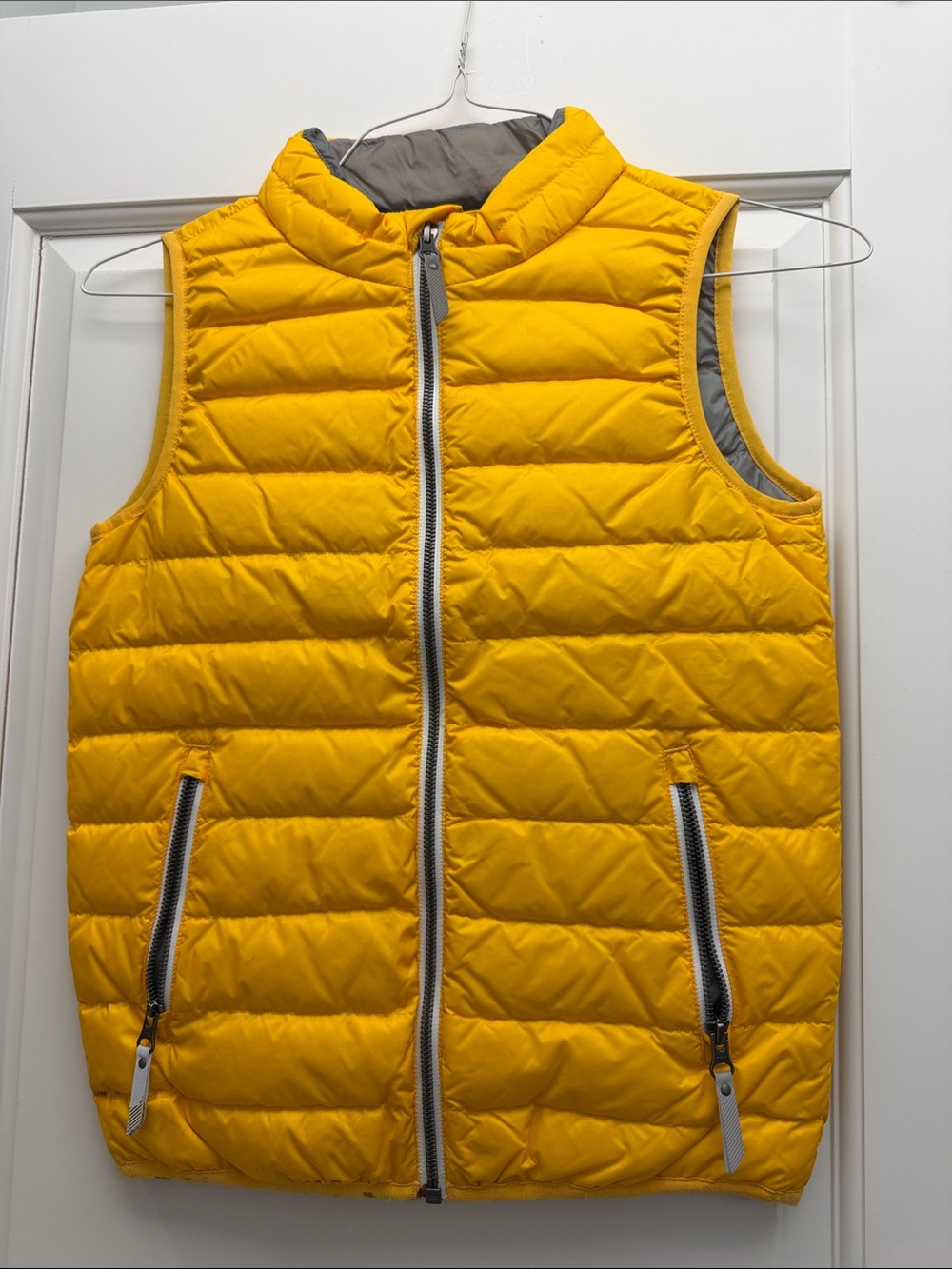 Hanna Andersson Yellow Quilted Kids Puffer Vest